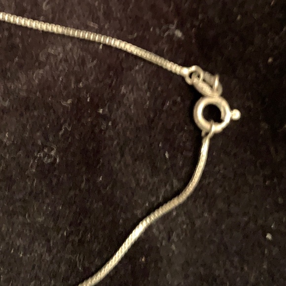 CZ square necklace - Picture 2 of 4